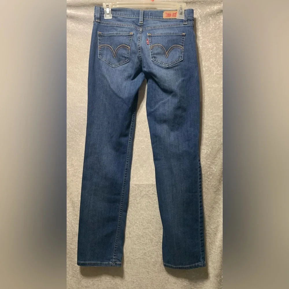 Levi’s 524 Too Superlow Kick Boot Cut Medium Dark Wash Jeans Womens size 26 - Picture 2 of 11